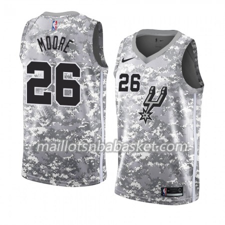Maillot Homme San Antonio Spurs Ben Moore 26 2018-19 Nike Gris Swingman